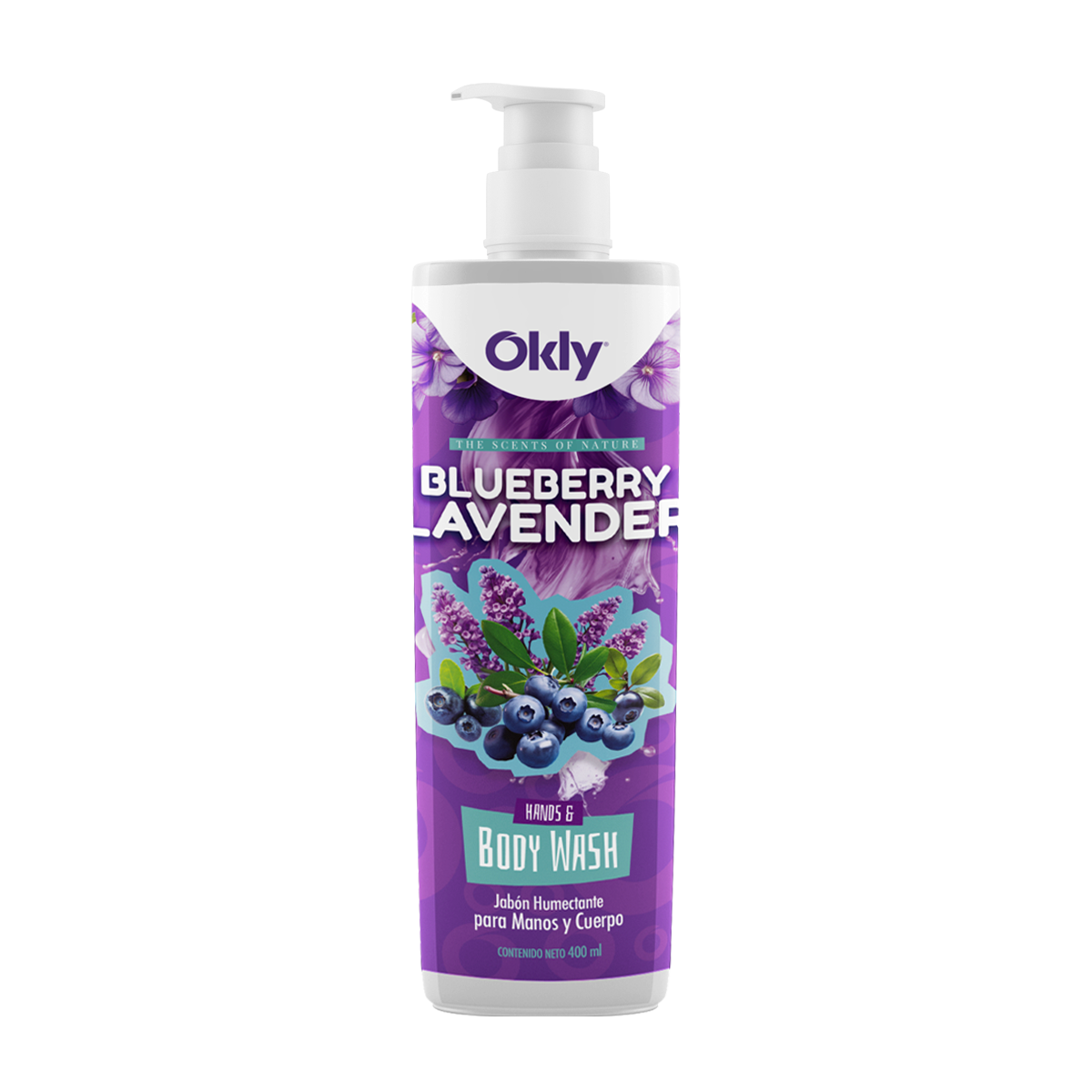 Hands & Body Wash Bueberry Lavender 400ml