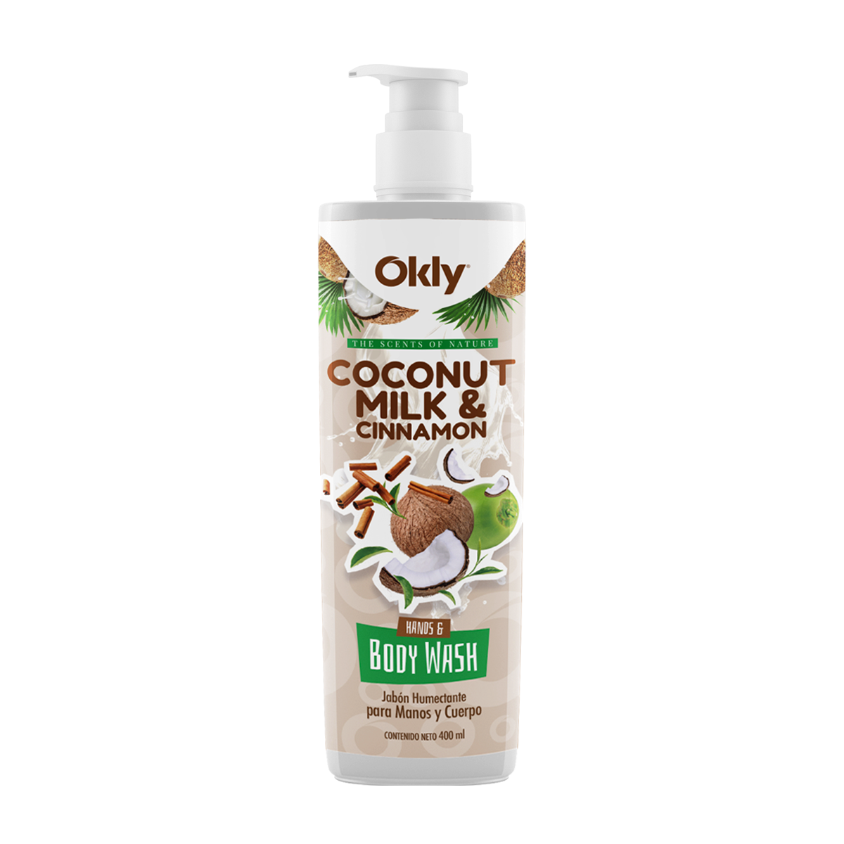 Hands & Body Wash Coconut Milk & Cinnamon 400ml